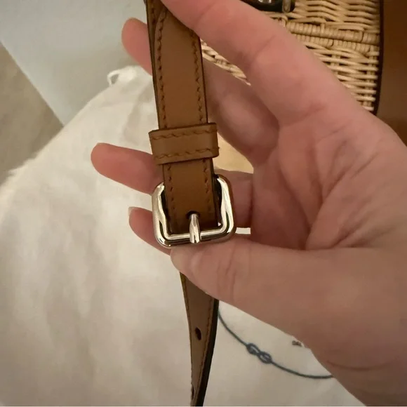 Prada Tan Wicker Handbag Bag - Picture 6 of 13